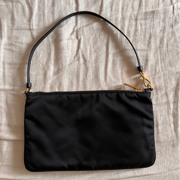 Prada Nylon Pouchette Leather Top Handle - Picture 5 of 6